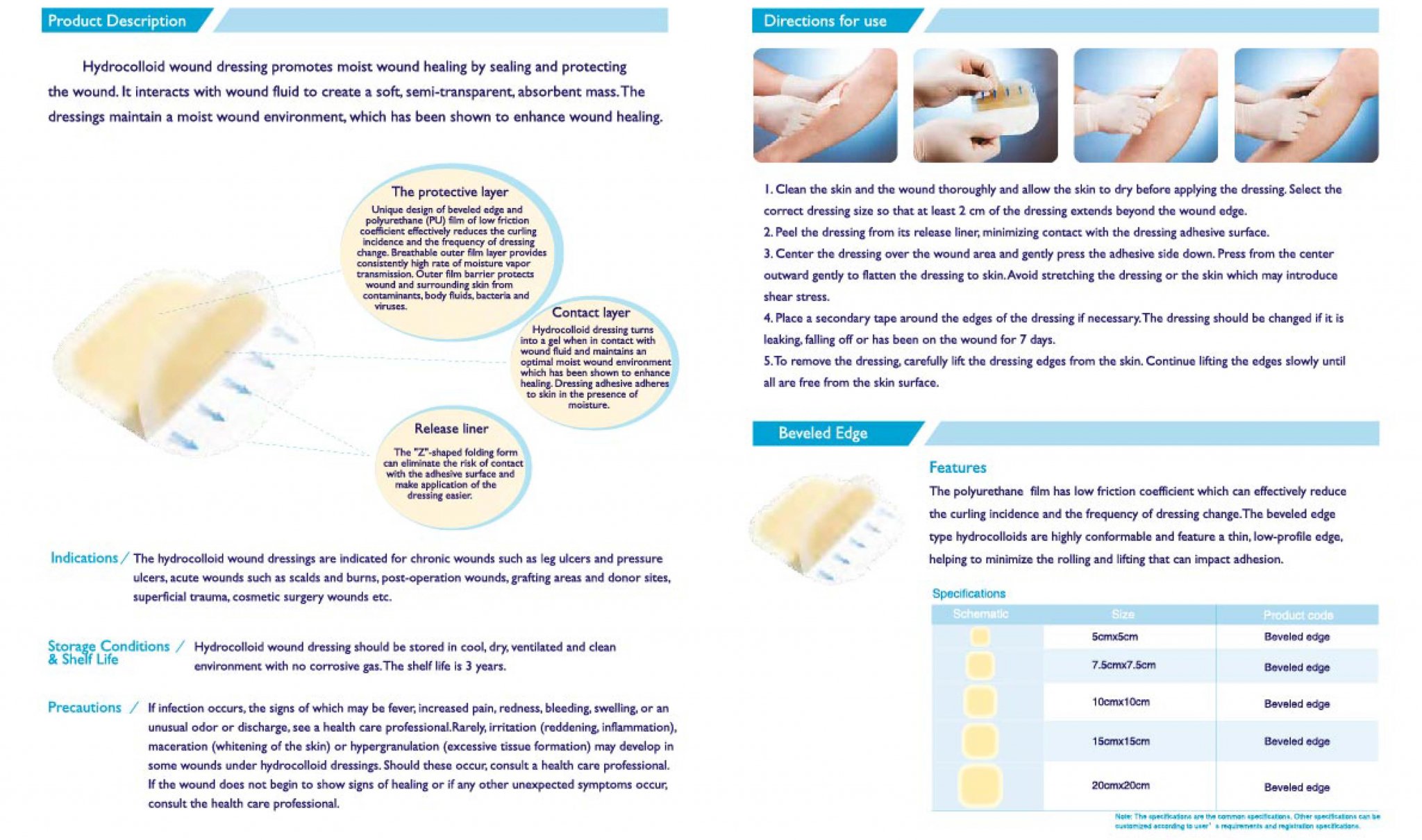 Hydrocolloid Wound Dressing La Vie